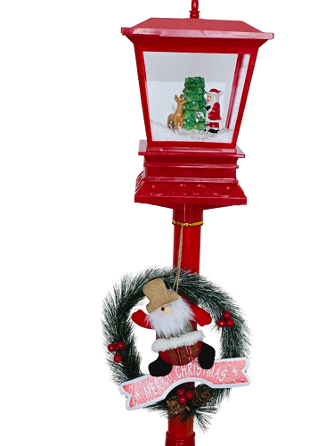 Vánoční dekorace - pouliční lampa - 120cm - stromeček