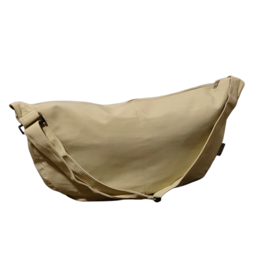 Dámská látková kabelka přes rameno - lehká a prostorná - černá