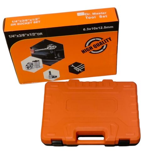 Gola sada 150 ks Cr-V – set nářadí 1/4", 3/8", 1/2"