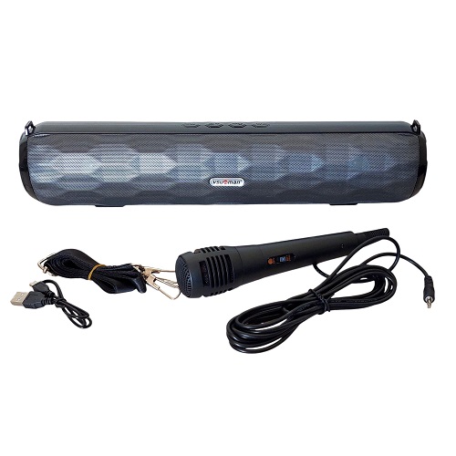 Bluetooth reproduktor VNN-E320s šedý – 40 cm, 10 W, rádio + mikrofon