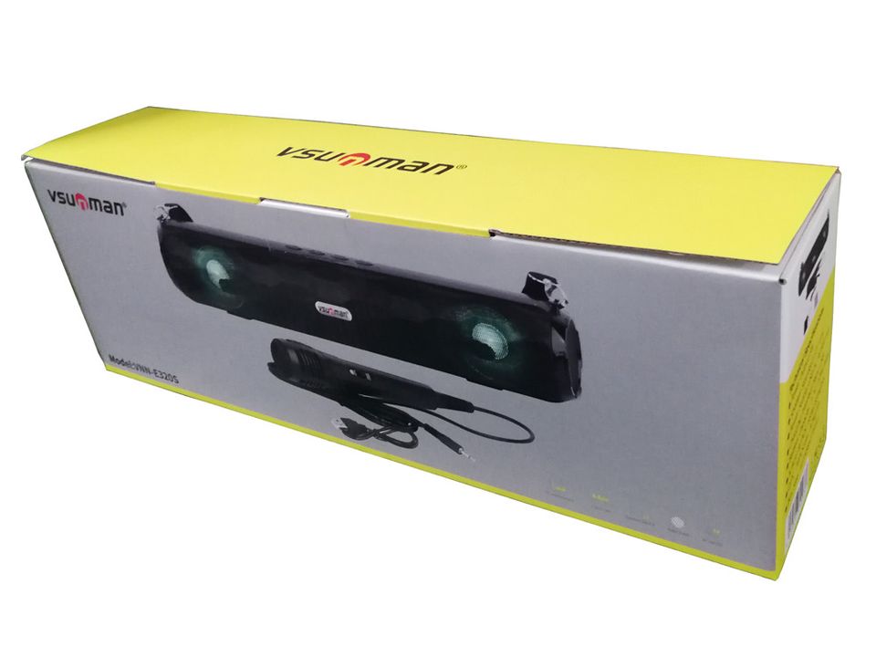 Bluetooth reproduktor VNN-E320s šedý – 40 cm, 10 W, rádio + mikrofon