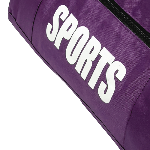 Sportovní taška přes rameno 37l – fialová s oddělenou kapsou na boty