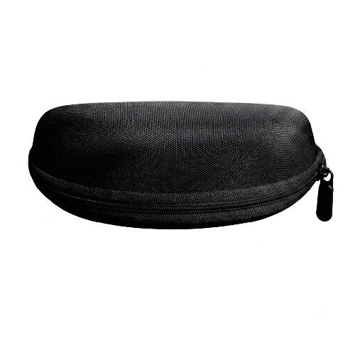 Pevné pouzdro na brýle s karabinou černé unisex