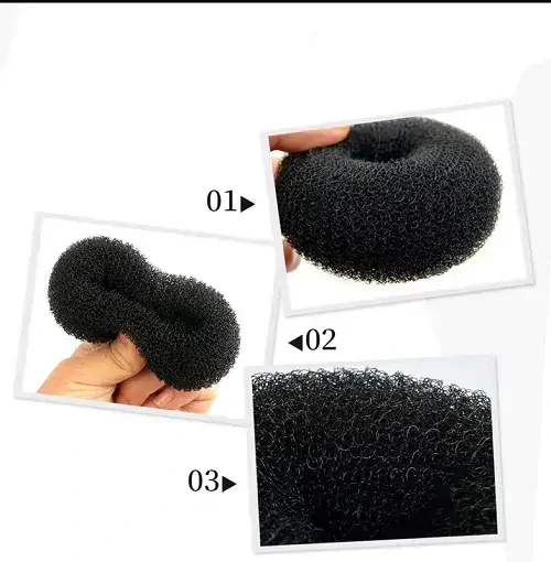 Praktická výplň do drdolu – černá pro elegantní účes