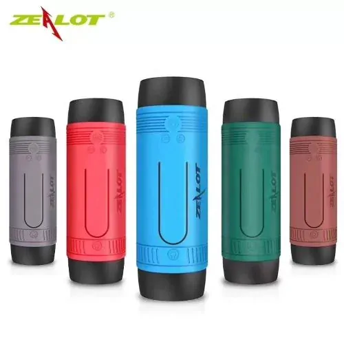 Outdoorový reproduktor Zealot S1 šedý: Powerbanka, svítilna a držák, IPX5