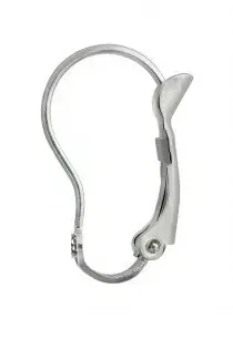 Dámské ocelové náušnice - francouzský háček - srdce s kamínkem