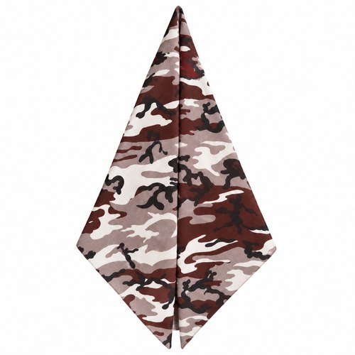 Bavlněný šátek bandana - maskáčový vzor 50x50 cm