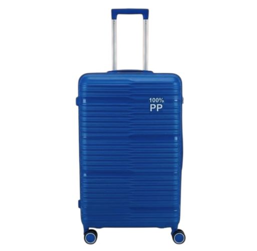 Sada skořepinových kufrů z PP s TSA zámkem – modrá (S, M, L)