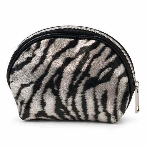 Kosmetická taštička oválná Zebra 16 x 12 cm
