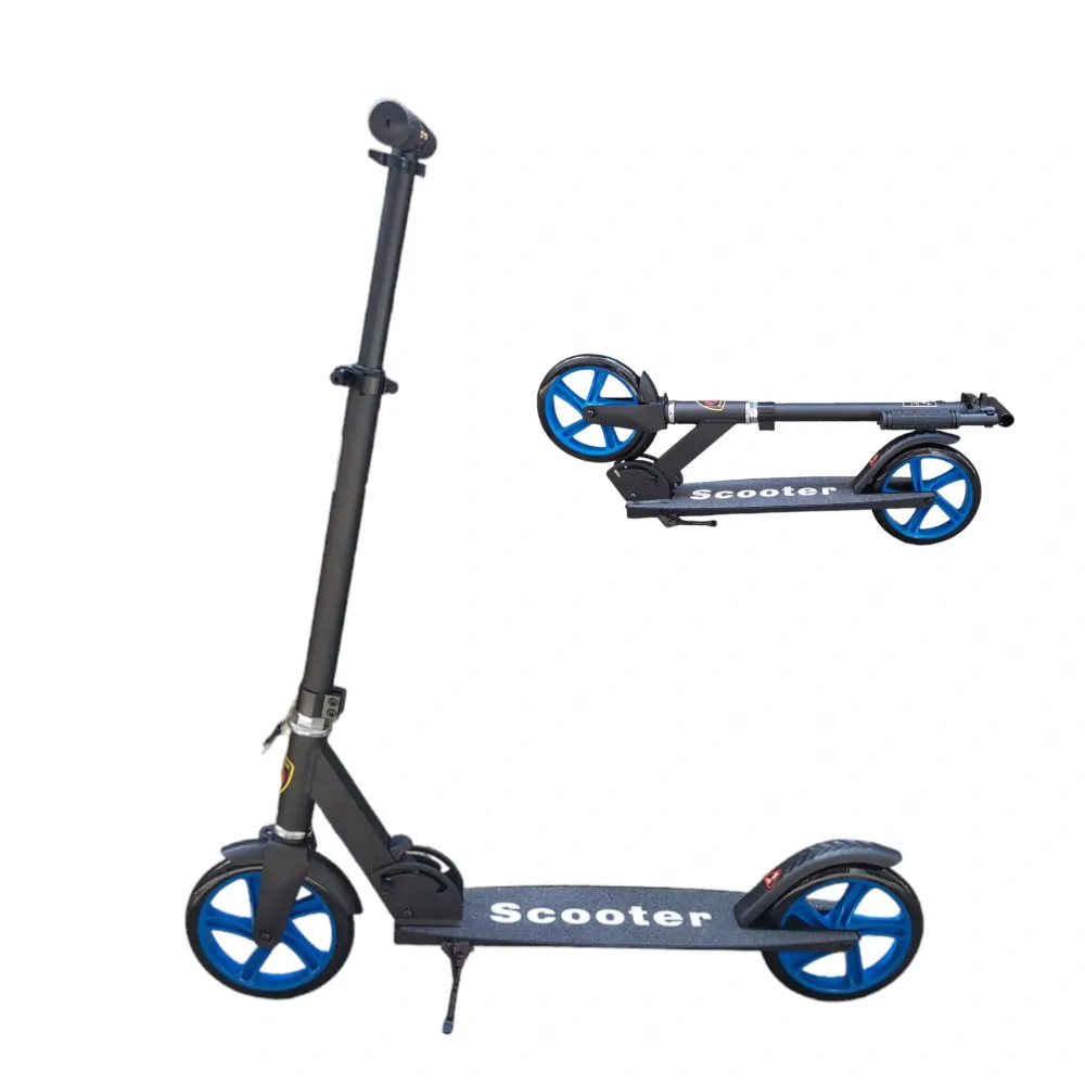 Městská skládací koloběžka Scooter s nosností 100 kg – černá