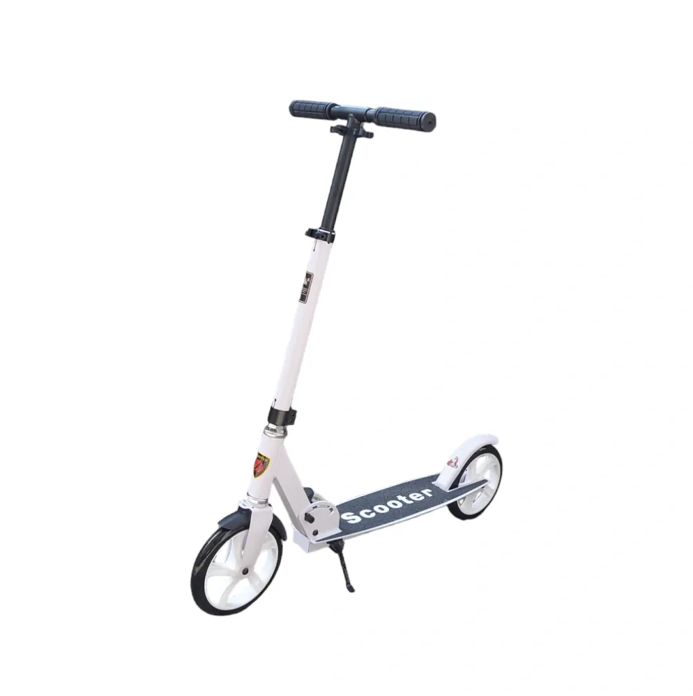 Městská skládací koloběžka Scooter s nosností 100 kg – bílá