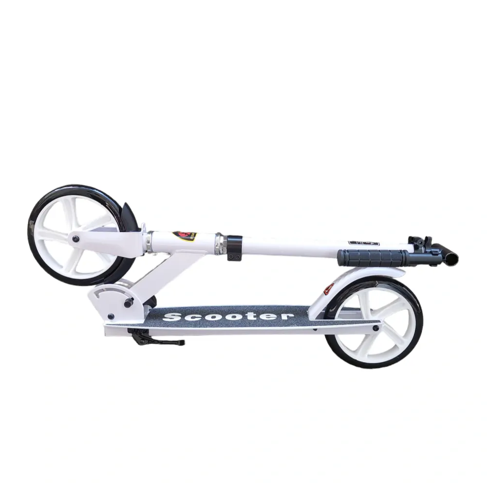 Městská skládací koloběžka Scooter s nosností 100 kg – bílá