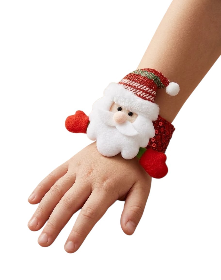 Vánoční náramek Santa Claus 21x9 cm červený