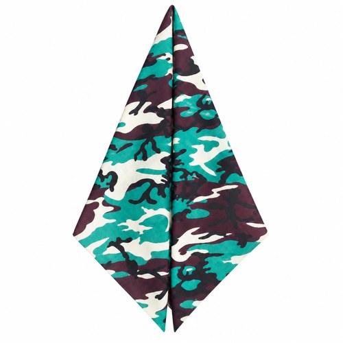 Bavlněný šátek bandana - maskáčový vzor 50x50 cm
