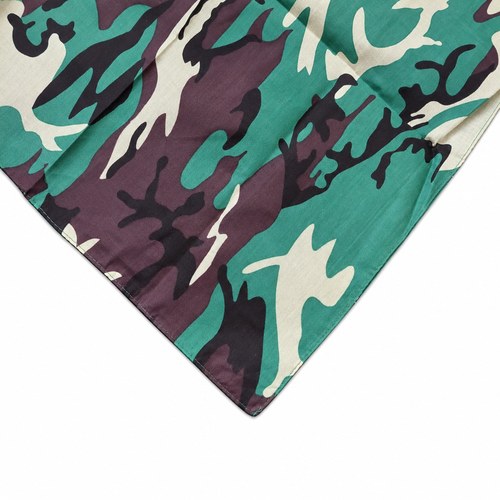 Bavlněný šátek bandana - maskáčový vzor 50x50 cm
