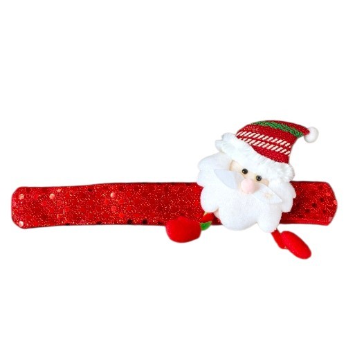 Vánoční náramek Santa Claus 21x9 cm červený
