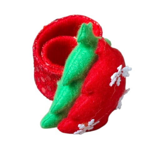 Vánoční náramek Stromeček 21x8 cm červený