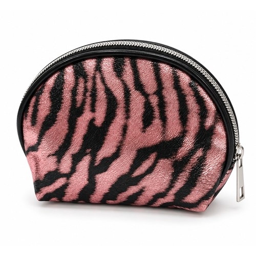 Kosmetická taštička oválná Zebra 16 x 12 cm
