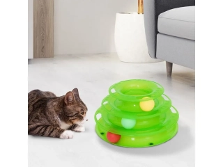 Interaktivní pyramida pro kočky  – zelená