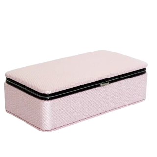 Elegantní šperkovnice se zrcátkem - růžová