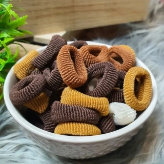 Malé gumičky pro děti a psy (72 ks) – hnědé