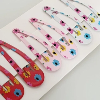 Sponka prolamovačka – mix barev, květinový design