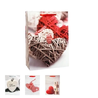 Střední dárková taška - srdce