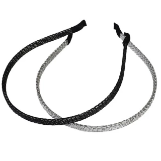 Lesklá kovová čelenka 