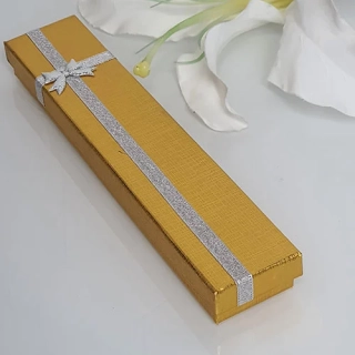 Papírová dárková krabička - zlatá