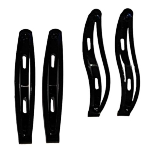 Sponka do vlasů prolamovací - 12ks- černá