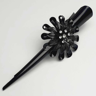 Pineta do vlasů kovová - černá