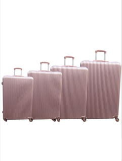 Cestovní kufr – odlehčený, ABS – růžový