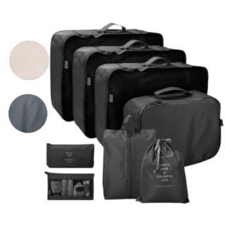 Cestovní organizéry do kufru 8 ks - Voděodolná sada pro dokonalý přehled