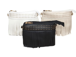 Dámská crossbody kabelka s třásněmi