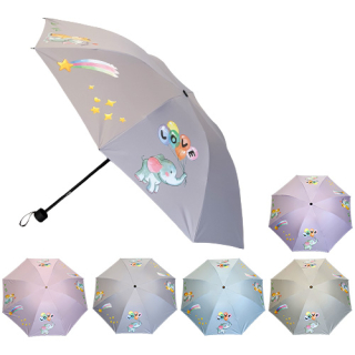 Dámský skládací deštník - vzor slon