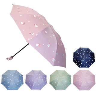 Dámský skládací deštník - vzor myška