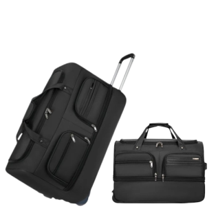 Cestovní taška na kolečkách – rozšiřitelná S/M/L, černá