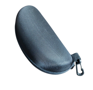Pevné pouzdro na brýle s karabinou černé unisex
