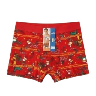 Chlapecké vánoční boxerky bavlněné, červené